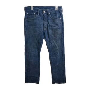 Levi's 501 Jeans 31x32 Button Fly Blue Medium Wash Straight Leg Jeans Mens Pants